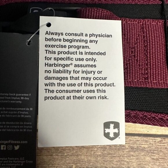 NWT Harbinger Foam Core Belt 4.5" for Lifting Size Small (Merlot) - Picture 14 of 14